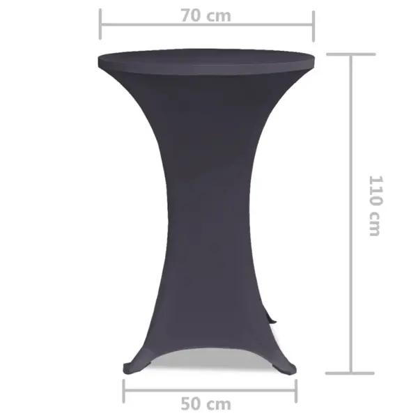 Venivad baarilauakatted 2 tk, antratsiithall, 70 cm – 5