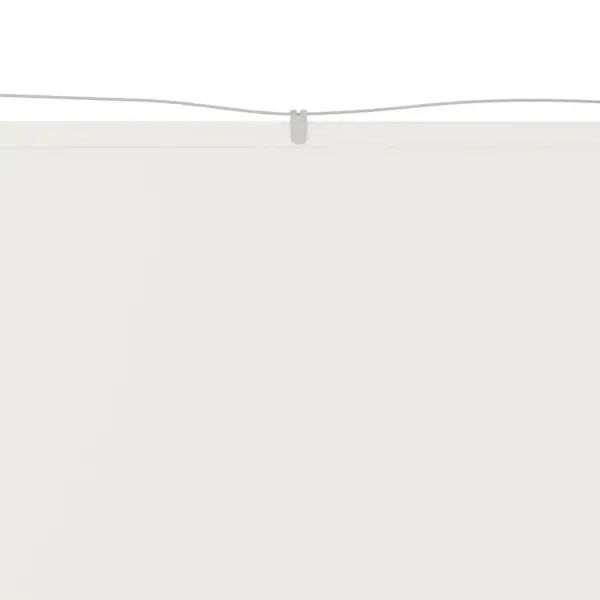 Vertikaalne rõdusirm tuule- ja privaatsuskaitseks, valge Oxfordi kangas, 60 x 800 cm – 3