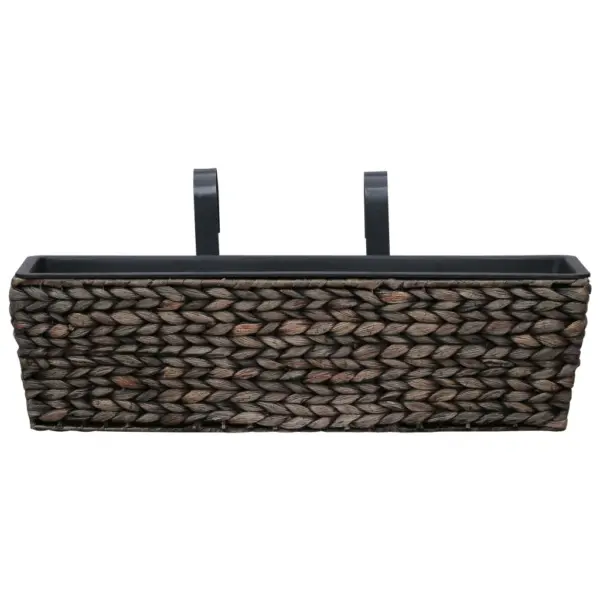 Vesihüatsindist taimekastid sisepottidega, 2 tk, pruun, 60 x 20 x 18 cm – 6