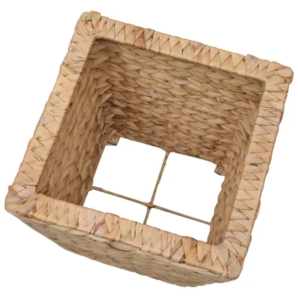 Taimekastide komplekt vesihüatsindist ja terasraamiga, 3 tk, pruun, 40/30/20 cm – 7