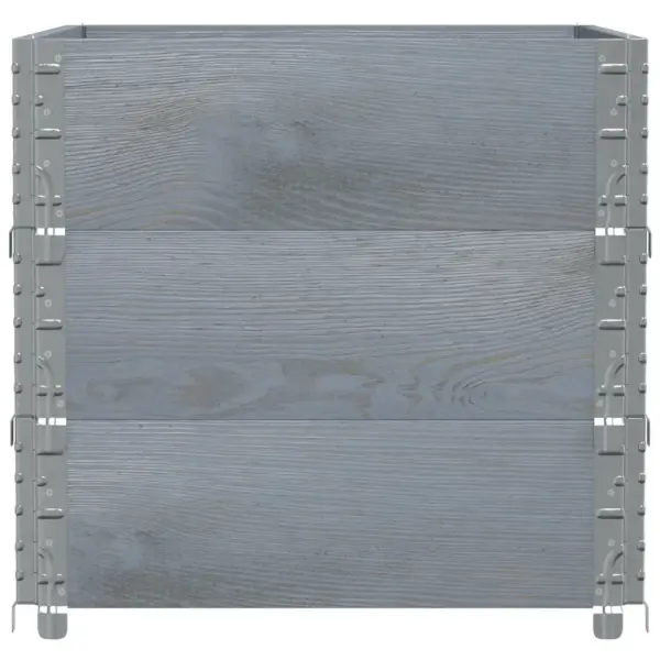 Virnastatav hall männipuidust taimekast tsingitud nurkadega, 80 x 60 x 60,5 cm – 4