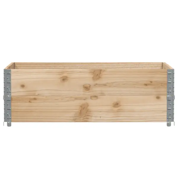 Virnastatav männipuidust taimekast tsingitud nurkadega, 120 x 80 x 41 cm – 3
