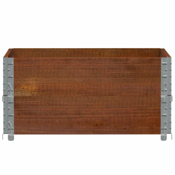Virnastatav männipuidust aia taimekast, pruun, 80 x 60 x 41 cm – 3