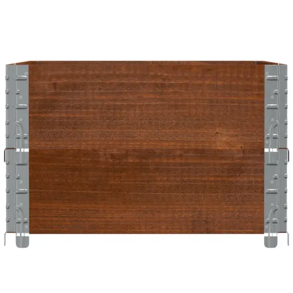 Virnastatav männipuidust aia taimekast, pruun, 80 x 60 x 41 cm – 4