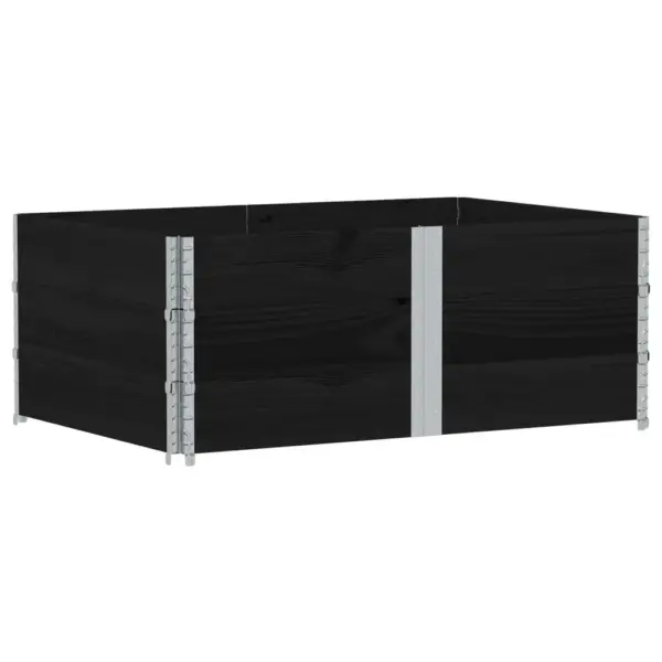 Virnastatav must männipuidust taimekast, 150 x 100 x 60,5 cm – 2