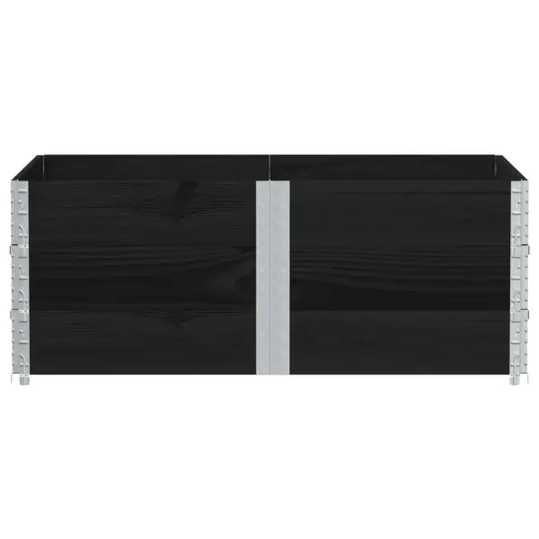 Virnastatav must männipuidust taimekast, 150 x 100 x 60,5 cm – 3