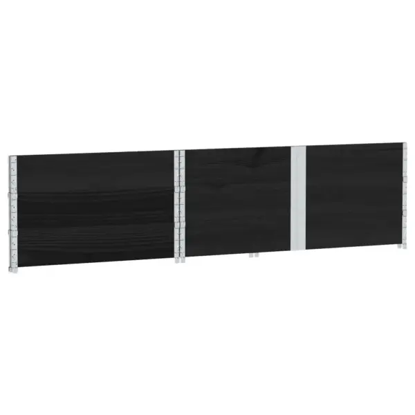 Virnastatav must männipuidust taimekast, 150 x 100 x 60,5 cm – 6