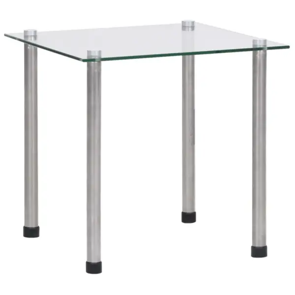 Virnastatavad klaaslauad 3 tk, läbipaistev karastatud klaas, roostevaba teras – 6