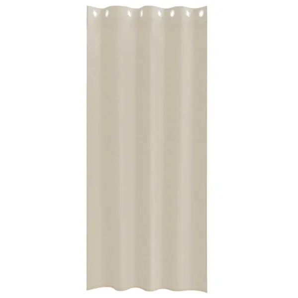 Läbipaistev voile-kardin, 2 tk, liivakarva beež polüster, 225 x 140 cm – 4