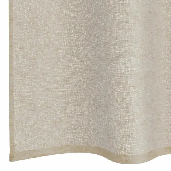 Läbipaistev voile-kardin, 2 tk, liivakarva beež polüster, 225 x 140 cm – 6