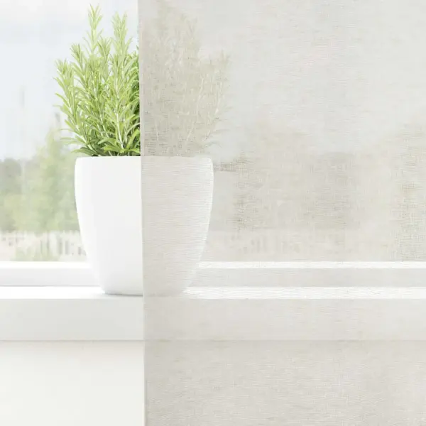 Voile kardinad, 2 tk, kreem, 260 x 140 cm, polüester – 3