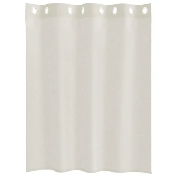Läbipaistev voile kardinakomplekt, 2 tk, kreemjas polüester, 140 x 140 cm – 4