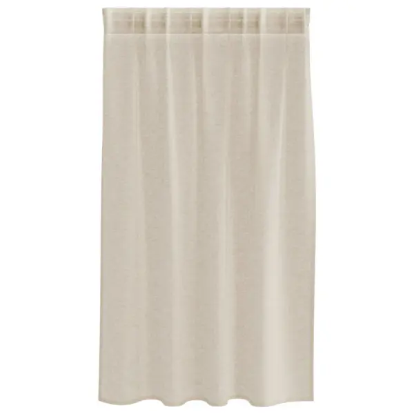 Läbipaistev voile-kardinakomplekt, liivakarva, 2 tk, 140 x 140 cm, polüester – 4