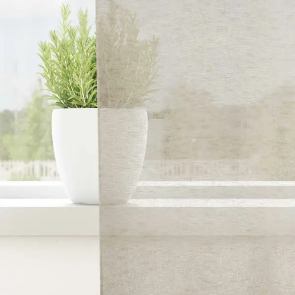 Voile kardinad 2 tk, liivakarva polüester, 260 x 140 cm – 3