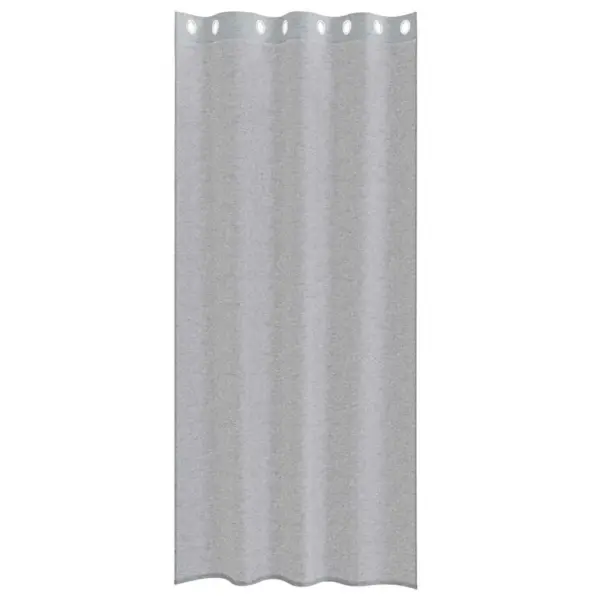 Läbipaistev tumehall voile-kardin, 2 tk, polüester, 245 x 140 cm – 4