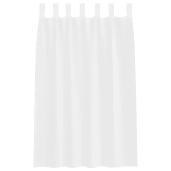 Õhuline voile-kardin, 2 tk, valge polüester, 175 x 140 cm - 4
