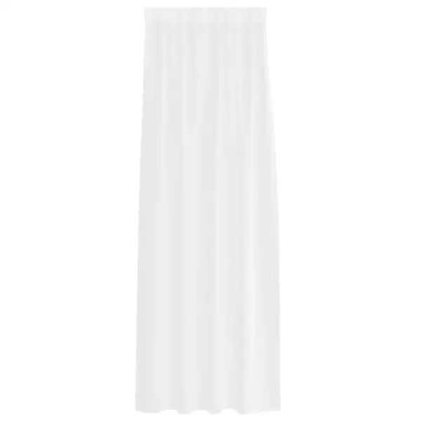 Läbipaistev voile kardinakomplekt, 2 tk, valge polüester, 245 x 140 cm – 4