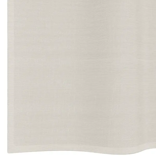 Poolläbipaistvad voile kardinad aasadega ülaosaga, 2 tk, kreemjasvalged, 140 x 140 cm – 6