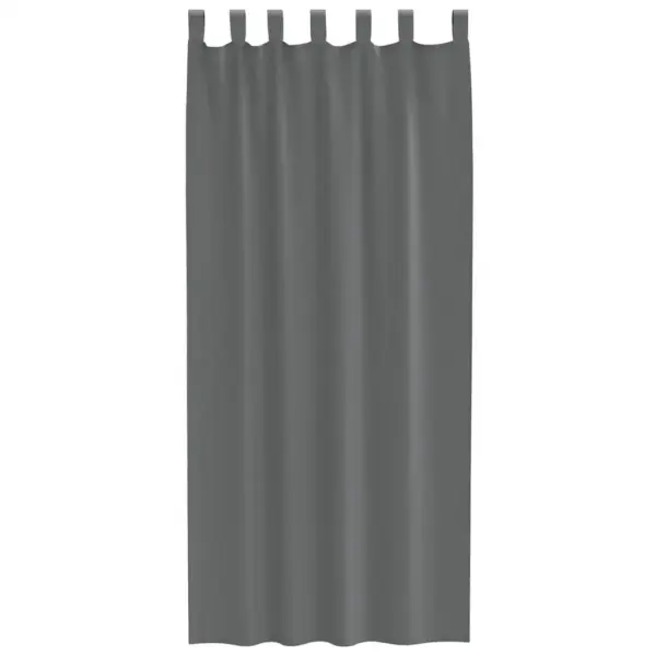 Poolläbipaistvad Voile kardinad aasadega, 2 tk, tumehall, 140 x 245 cm – 4