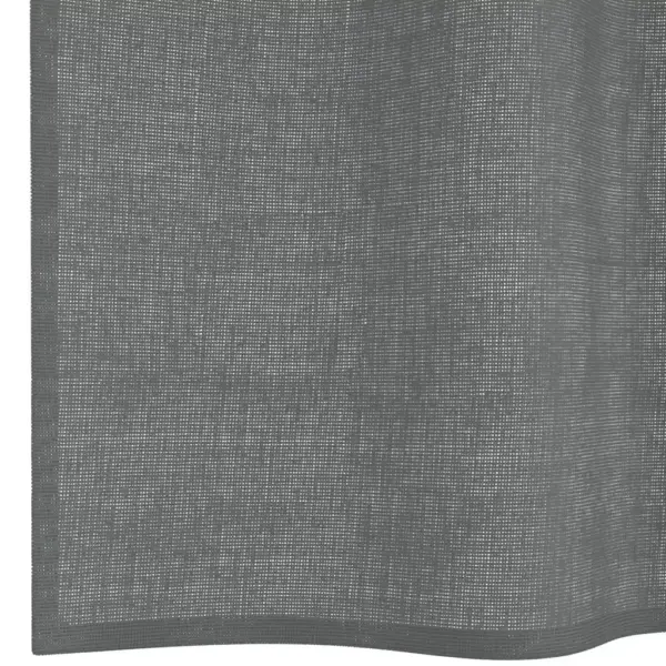 Poolläbipaistvad Voile kardinad aasadega, 2 tk, tumehall, 140 x 245 cm – 6