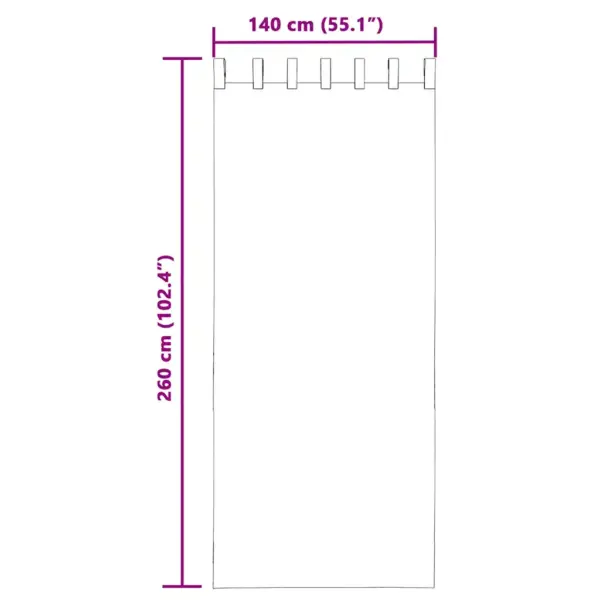 Poolläbipaistvad voile-kardinad lipikuga ülaservaga, kreemjasvalged, 2 tk, 140 x 260 cm – 8