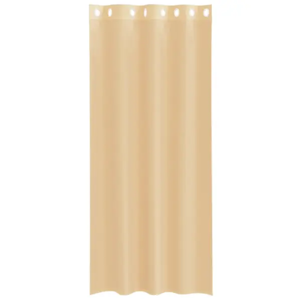 Poolläbipaistvad voile-kardinad öösrõngastega, 2 tk, liivakarva, 140 x 225 cm – 4