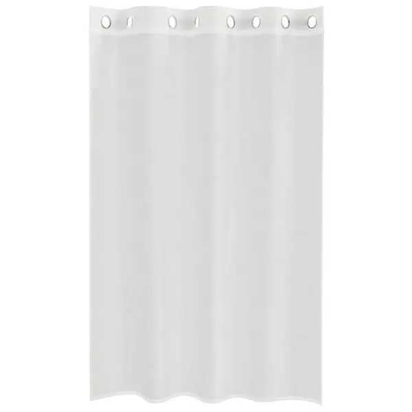 Poolläbipaistvad voile-kardinad rõngasriputusega, 2 tk, valge, 140 x 175 cm – 4
