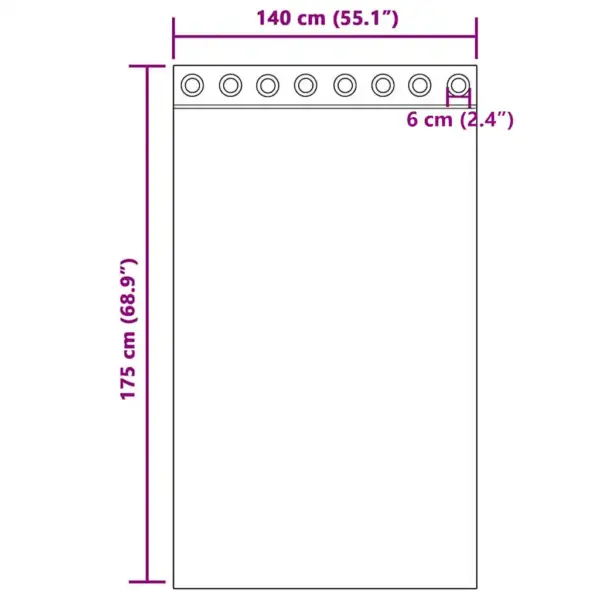 Poolläbipaistvad voile kardinad rõngastega, 2 tk, kreemjasvalge, 140 x 175 cm – 8