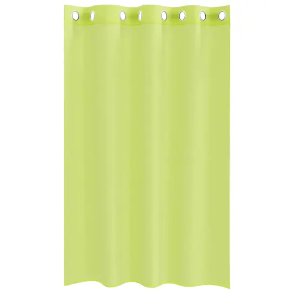 Poolläbipaistvad voile kardinad rõngastega, 2 tk, õunaroheline, 140 x 175 cm – 4