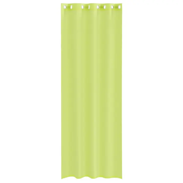 Poolläbipaistvad voile-kardinad rõngastega, 2 tk, õunaroheline, 140 x 300 cm – 4