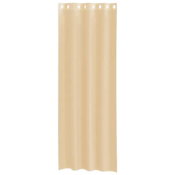 Poolläbipaistvad voile-kardinad rõngastega, liivakarva, 140 x 300 cm, 2 tk – 4