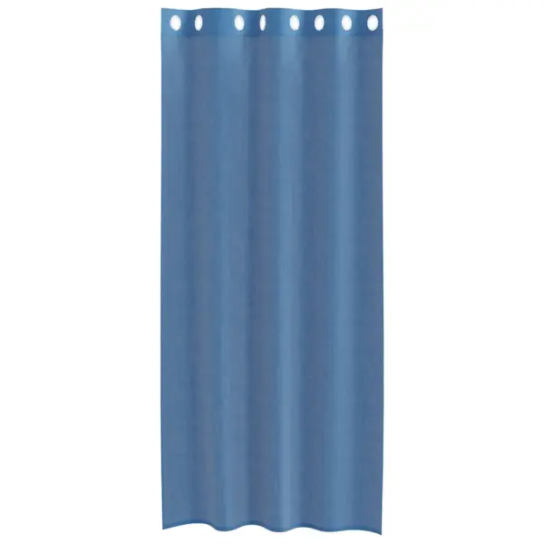 Poolläbipaistev voile kardinad rõngastega, sügavsinine, 2 tk, 140 x 225 cm – 4