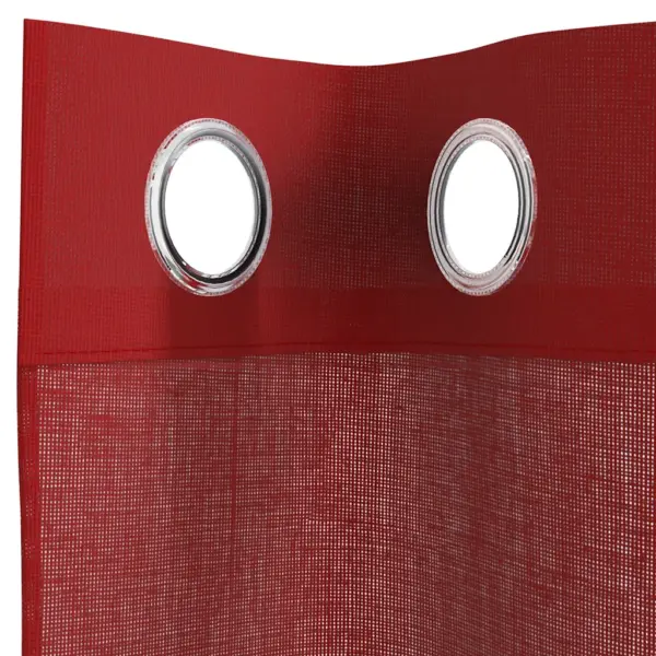 Poolläbipaistvad voile-kardinad rõngastega, veinipunane, 2 tk, 140 x 300 cm – 5