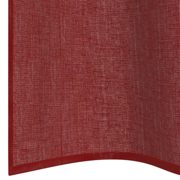 Poolläbipaistvad voile-kardinad rõngastega, veinipunane, 2 tk, 140 x 300 cm – 6