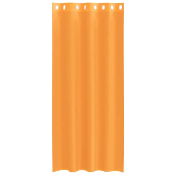 Poolläbipaistvad voile-kardinad rõngastihenditega, oranž, 2 tk, 140 x 225 cm – 4
