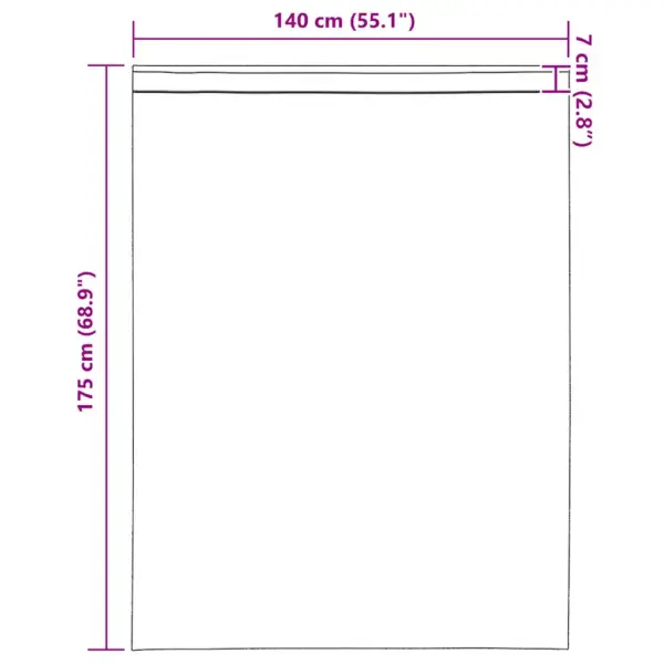 Poolläbipaistvad voile kardinad vardataskuga, 2 tk, heleroosa, 140 x 175 cm – 9