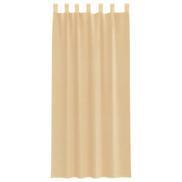 Poolläbipaistvad voile-kardinad vardataskutega, 2 tk, liivakarva, 140 x 225 cm – 4