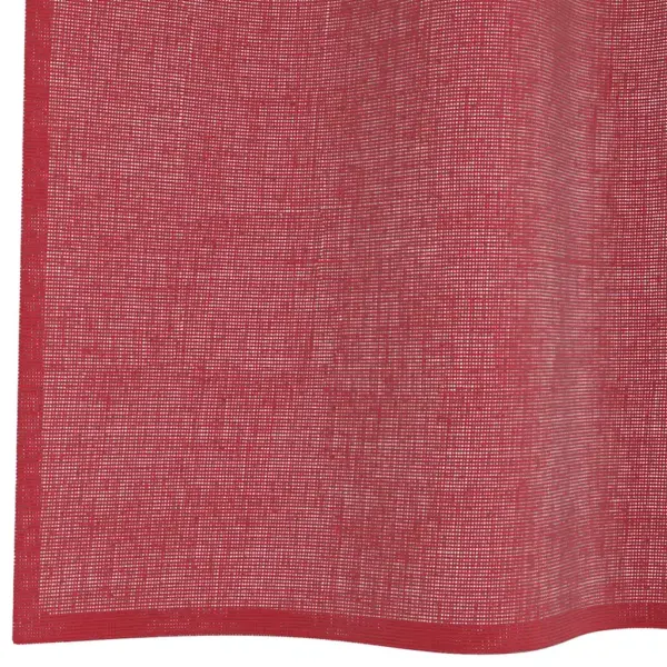 Poolläbipaistvad voile kardinad vardataskuga, 2 tk, veinipunane, 140 x 225 cm – 6