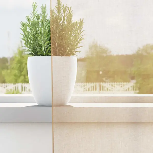 Poolläbipaistvad voile-kardinad vardataskutega, liivakarva, 2 tk, 140 x 260 cm – 3