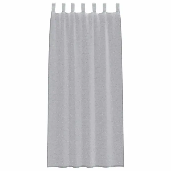 Läbipaistev voile-kardinapaar, tumehall polüester, 260 x 140 cm, 2 tk – 4