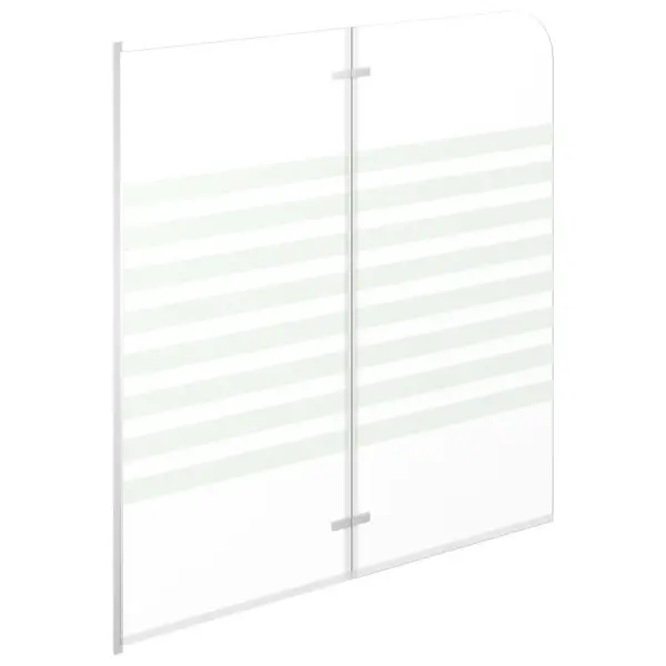 Volditav karastatud klaasist vannisein triibumustriga, 120 x 140 cm – 4