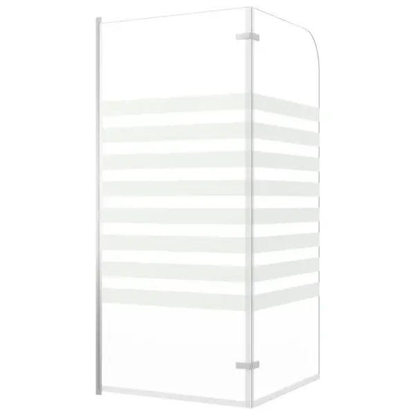 Volditav karastatud klaasist vannisein triibumustriga, 120 x 140 cm – 6