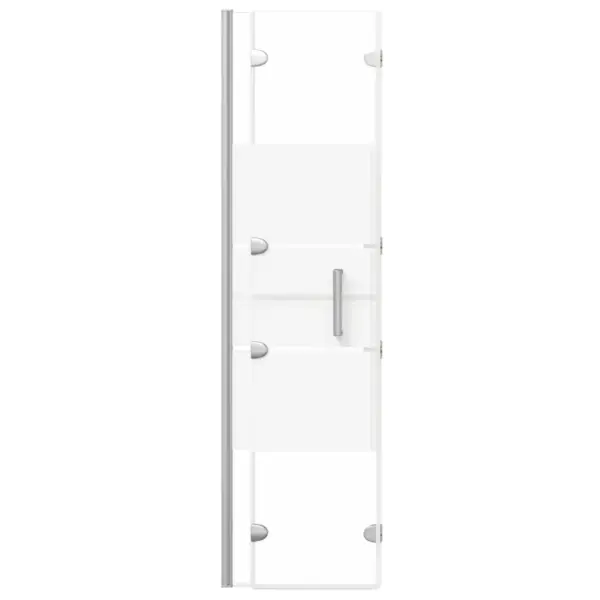 Volditav vannisein ESG-turvaklaasist, 100 x 140 cm, valge – 5