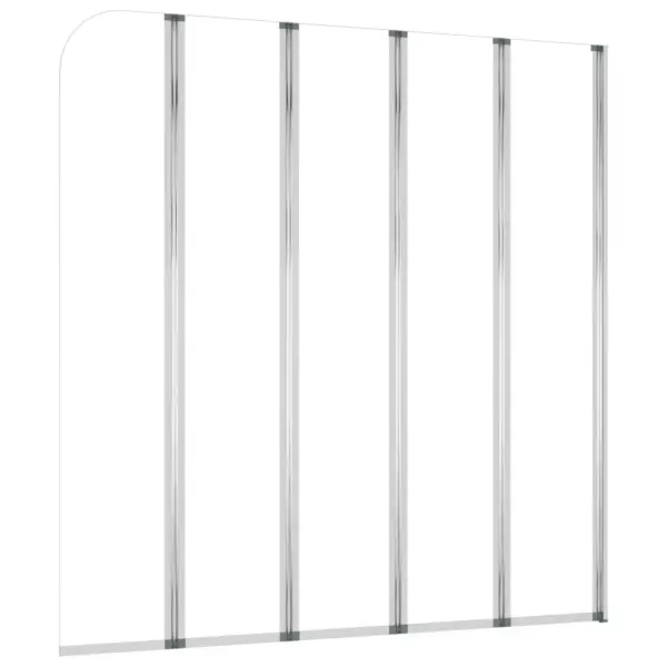 Volditav vannisein karastatud klaasist, 120 x 140 cm, läbipaistev – 2