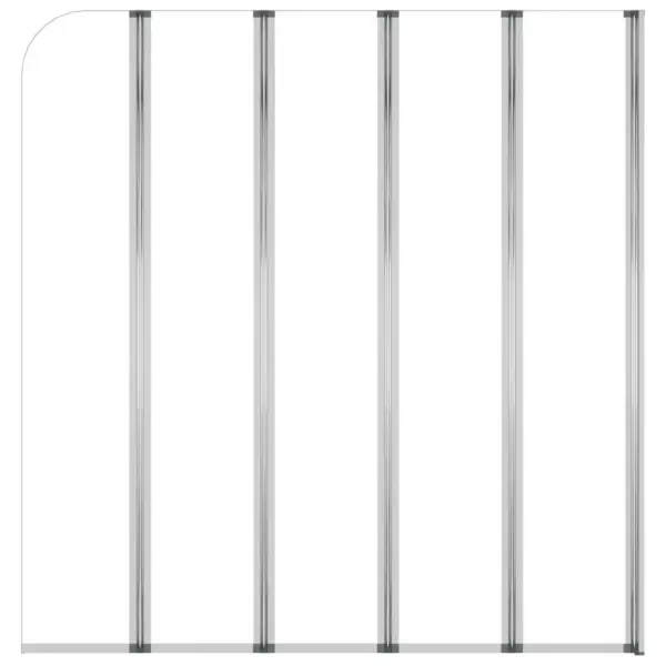 Volditav vannisein karastatud klaasist, 120 x 140 cm, läbipaistev – 3