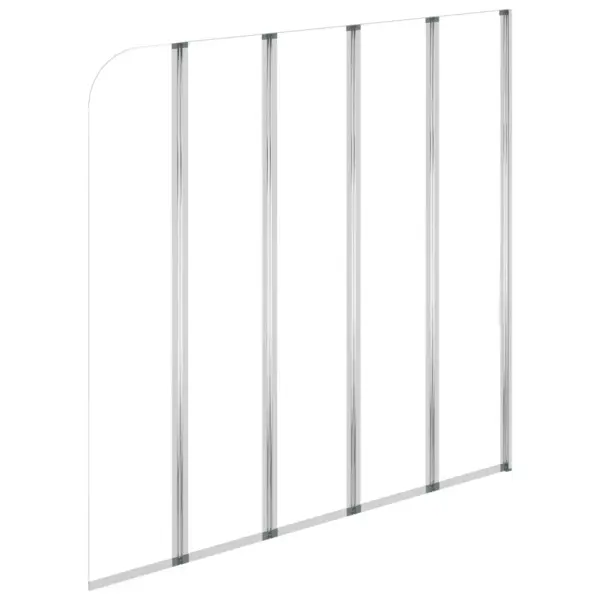 Volditav vannisein karastatud klaasist, 120 x 140 cm, läbipaistev – 6