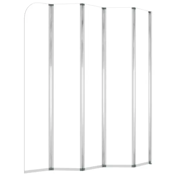 Volditav vannisein karastatud klaasist, 120 x 140 cm, läbipaistev – 8