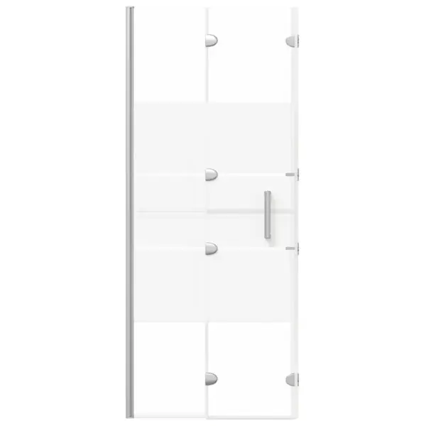 Volditav vannisein dušile, ESG-klaas, 120 x 140 cm, valge – 5