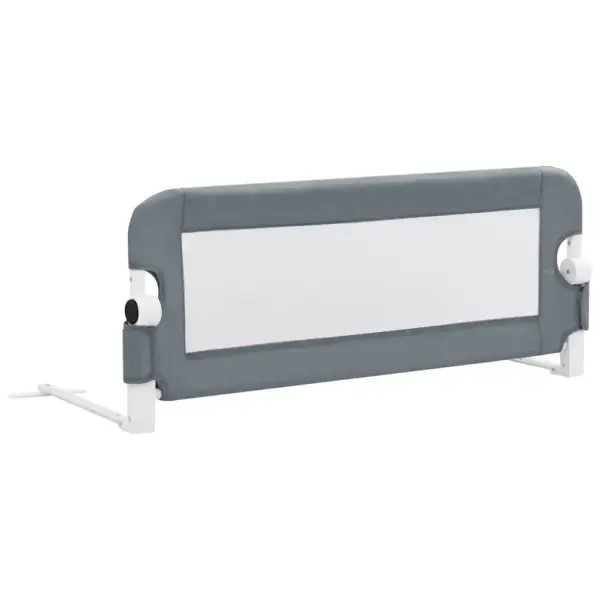 Voodipiire väikelapse voodile läbipaistva võrguga, hall, 102 x 42 cm, polüester – 2