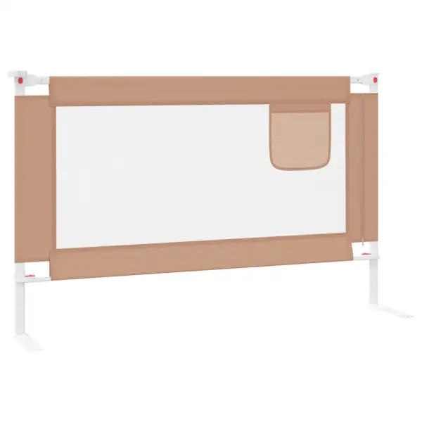 Reguleeritav voodipiire väikelapse voodile, pruunikashall, 120 cm - 5
